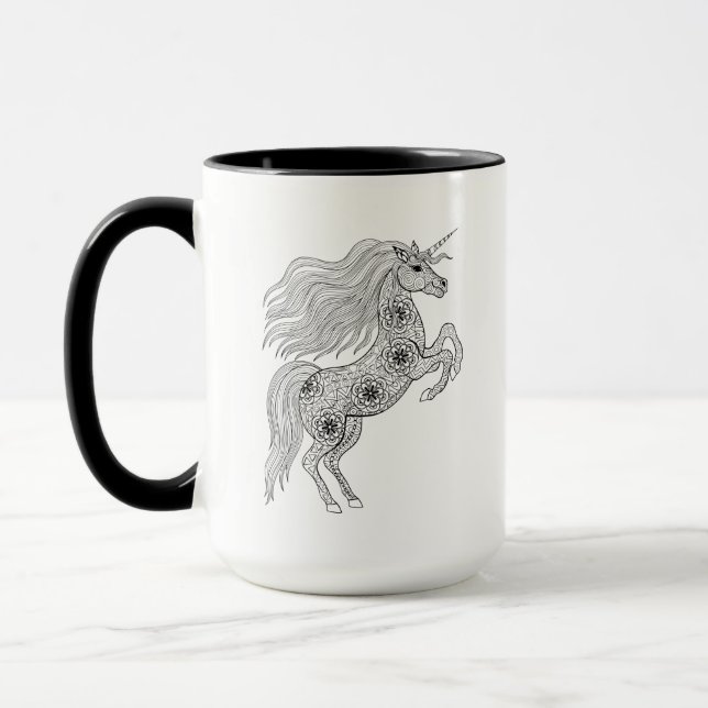 Inspirierter magischer Unicorn Tasse (Links)
