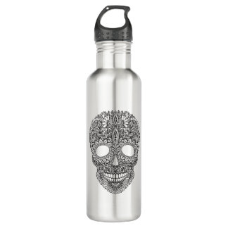 Inspirierter menschlicher Schädel Edelstahlflasche