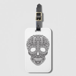 Inspirierter menschlicher Schädel Gepäckanhänger