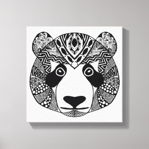 Inspirierter Panda 6 Leinwanddruck