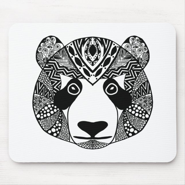 Inspirierter Panda Mousepad (Vorne)