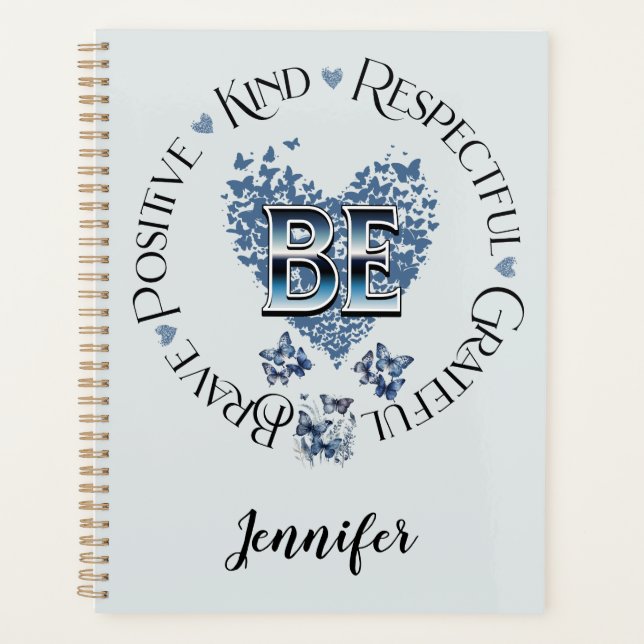 "Inspirierter Planer Inspiration Motivierend (Vorderseite)