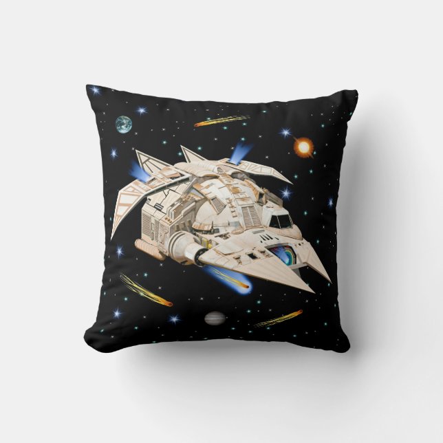 Inspirierter Raum des Falke-Sci-FI Kissen (Vorderseite)