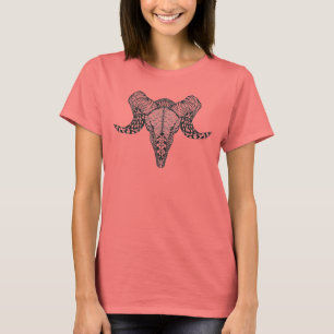 Inspirierter Schaf-Schädel T-Shirt