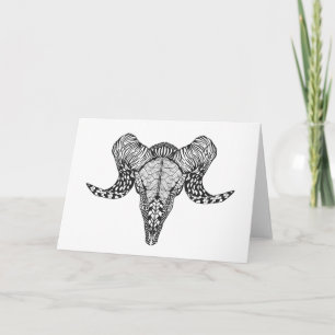 Inspirierter Schafskull Karte