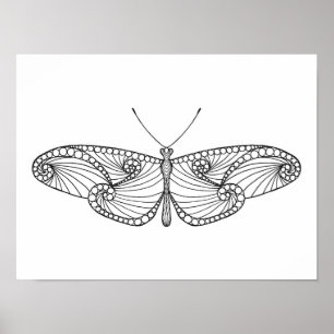 Inspirierter Schmetterling Art 2 Poster