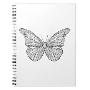 Inspirierter Schmetterling Notizblock