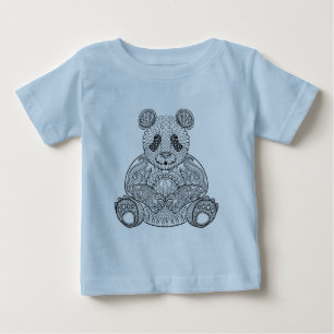 Inspirierter Stammes- Panda Baby T-shirt