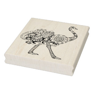 Inspirierter Strauß Gummistempel