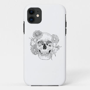 Inspirierter Totenkopf und Blumen title_seo2
