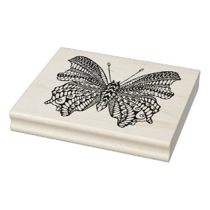 Inspirierter Tropenschmetterling Gummistempel