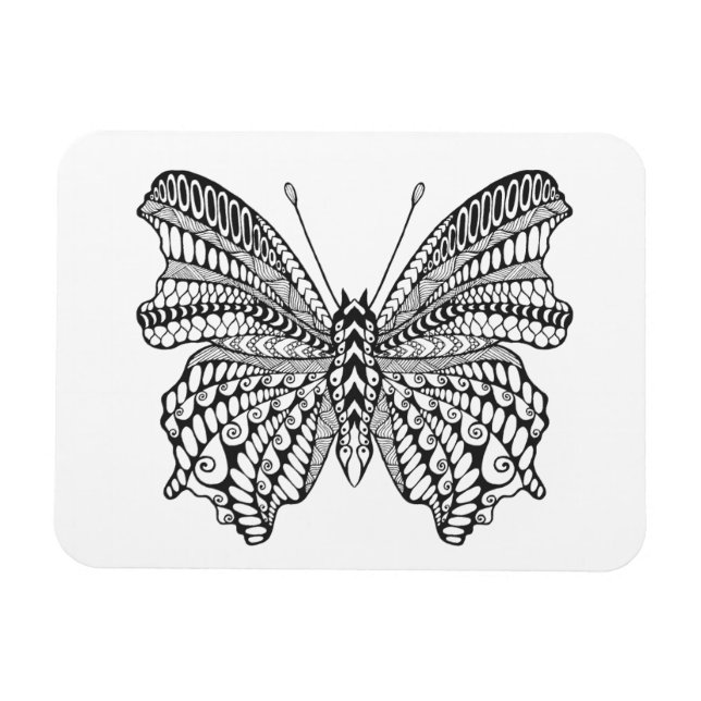 Inspirierter Tropenschmetterling Magnet (Horizontal)