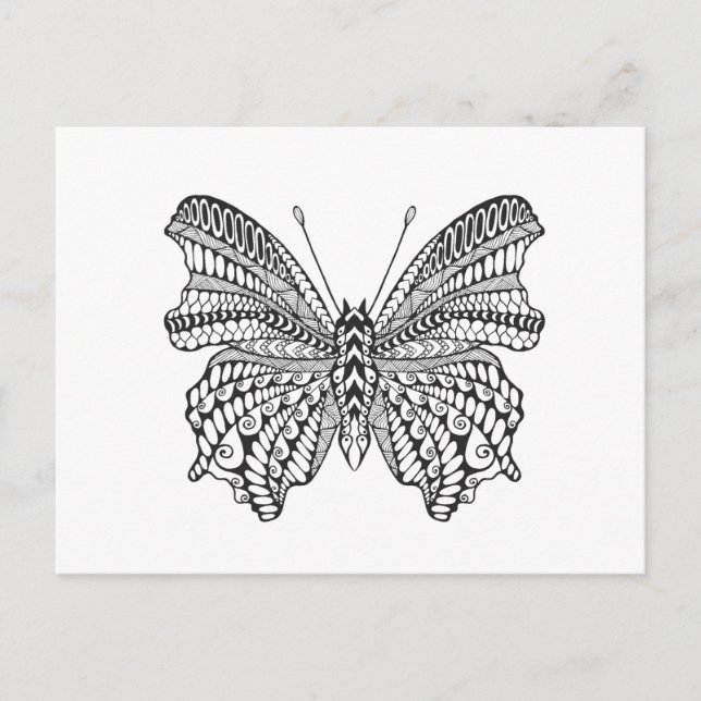 Inspirierter Tropenschmetterling Postkarte (Vorderseite)