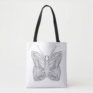 Inspirierter tropischer Entwurfs-Schmetterling 2 Tasche
