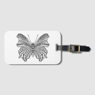 Inspirierter tropischer Schmetterling Gepäckanhänger