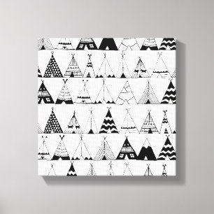 Inspirierter Wigwam 6 Leinwanddruck