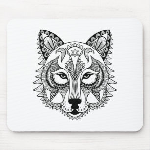 Inspirierter Wolf Mousepad