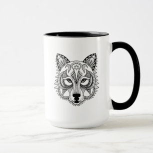 Inspirierter Wolf Tasse