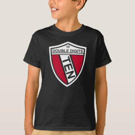 Inspiriertes 10. Geburtstags-T-Shirt der Zahl-ZEHN T-Shirt