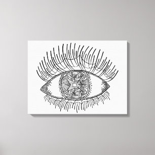Inspiriertes Auge 6 Leinwanddruck