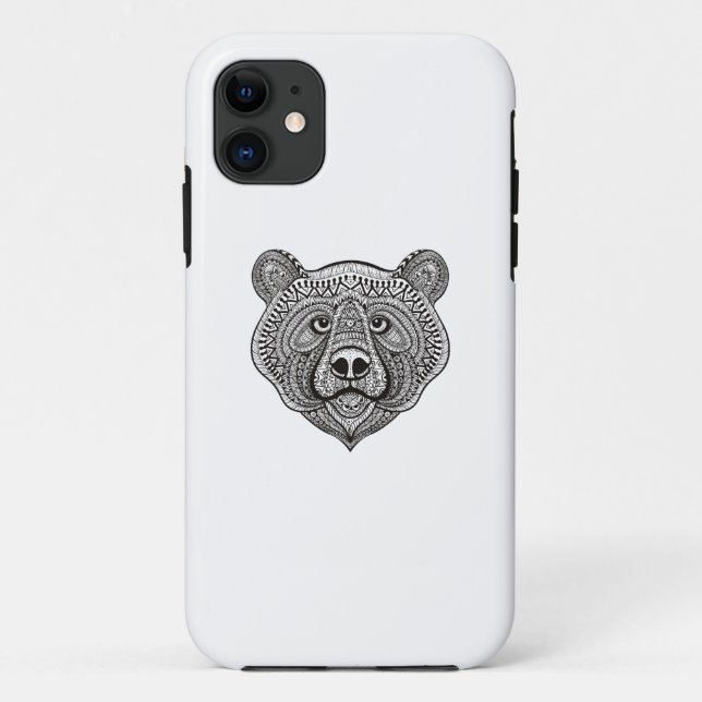Inspiriertes Bärn-Gesicht Case-Mate iPhone Hülle (Rückseite)