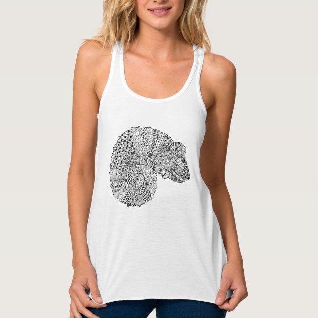 Inspiriertes Chamäleon 2 Tank Top (Vorderseite)