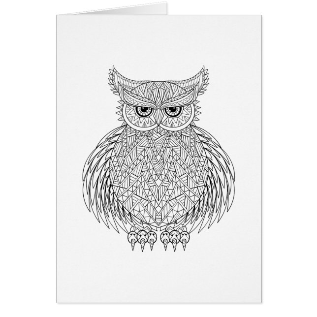 Inspiriertes Eulen-Vogel-Totem (Vorne)