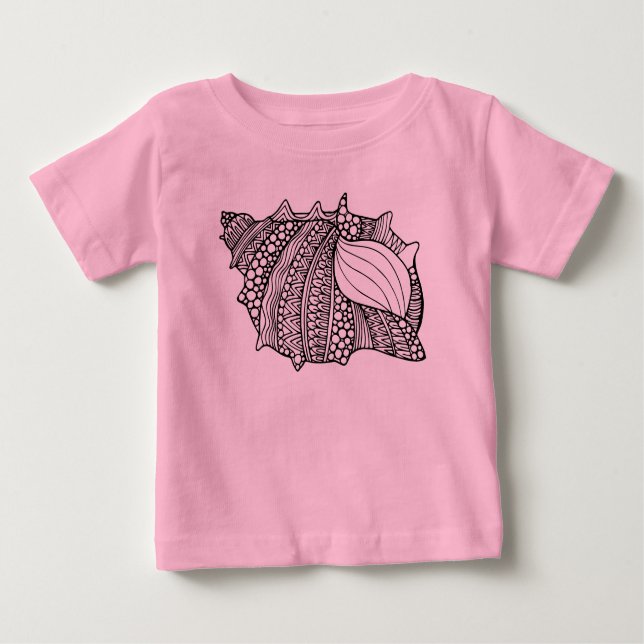 Inspiriertes Gekritzel Baby T-shirt (Vorderseite)