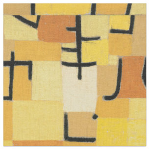 Inspiriertes Gewebe "gelber Baum-" Pauls Klee Stoff