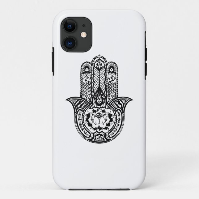 Inspiriertes Hamsa Symbol Case-Mate iPhone Hülle (Rückseite)