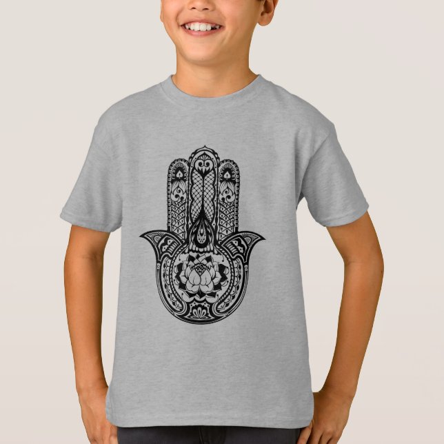 Inspiriertes Hamsa Symbol T-Shirt (Vorderseite)