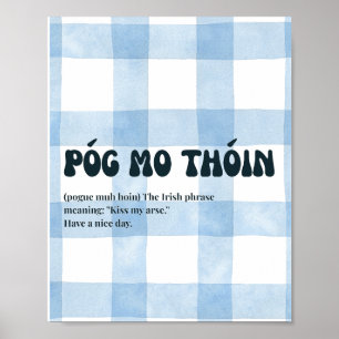 Inspiriertes irisches Póg mo thóin Poster für Zuha
