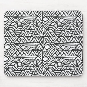 Inspiriertes künstlerisches Stammes- Muster Mousepad
