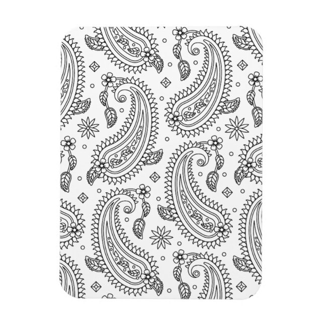 Inspiriertes Paisley-Design Magnet (Vertikal)