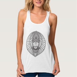 Inspiriertes Pavian-Gesicht Tank Top