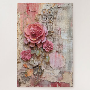Inspiriertes Rosa Blumengrundierung