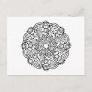 Inspiriertes Round-Design Postkarte