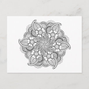 Inspiriertes Round-Element Postkarte