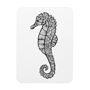 Inspiriertes Seepferd Magnet
