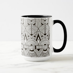 Inspiriertes Stammes- Muster Tasse