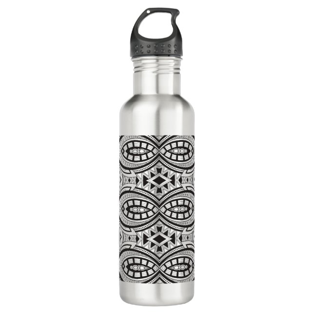 Inspiriertes Stammes- Zeichnen Trinkflasche (Vorderseite)