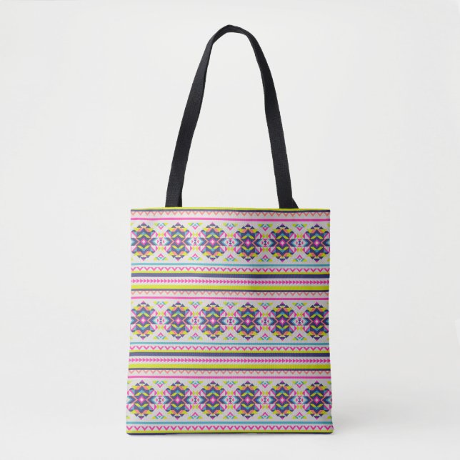 Inspiriertes Tribal-Muster Tasche (Vorderseite)