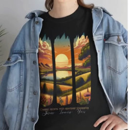Inspiring design idea Jesus with vintage  nature T-Shirt