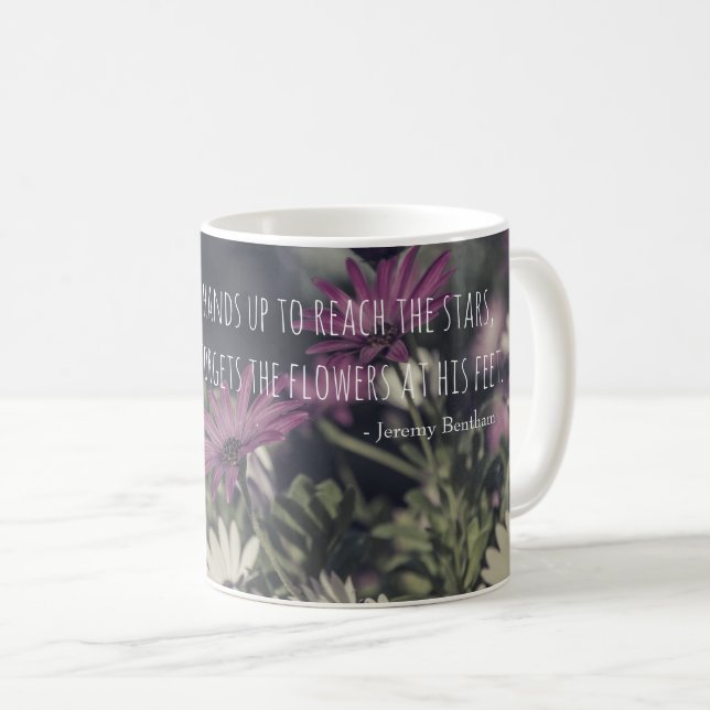 Inspiring Jeremy Bentham Quote Kaffeetasse (VorderseiteRechts)
