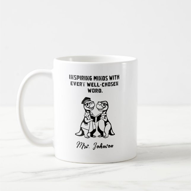 Inspiring Minds Well-Chosen Word Educator Design Kaffeetasse (Links)