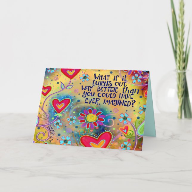 Inspiritivität "besser als erwartet" karte (Vorderseite)