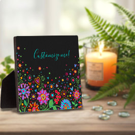 Inspirivity Customized Name Quote Hübsch Floral Fotoplatte