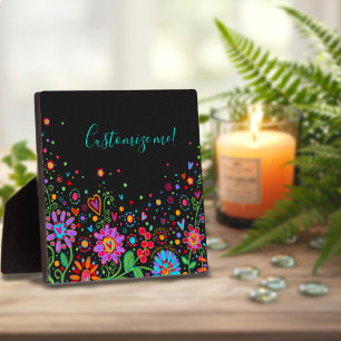 Inspirivity Customized Name Quote Hübsch Floral Fotoplatte