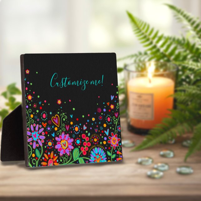 Inspirivity Customized Name Quote Hübsch Floral Fotoplatte (Von Creator hochgeladen)