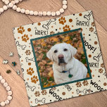 Inspirivity des niedlichen Dog Pattern Foto Pet<br><div class="desc">Custom Fun Dog Foto Puzzle - Holz, Knochen, Pfoten Inspirivity Artwork erstellt, um Sie während der Arbeit an diesem lustigen Haustierpuzzle inspirieren. Ein perfektes Foto-Geschenk für den Valentinstag und großartig für jeden Hundefreund. Tauchen Sie ein in das niedliche und lustige Foto, das Sie auswählen. Erhöhen Sie Ihre Entspannungszeit mit diesen...</div>